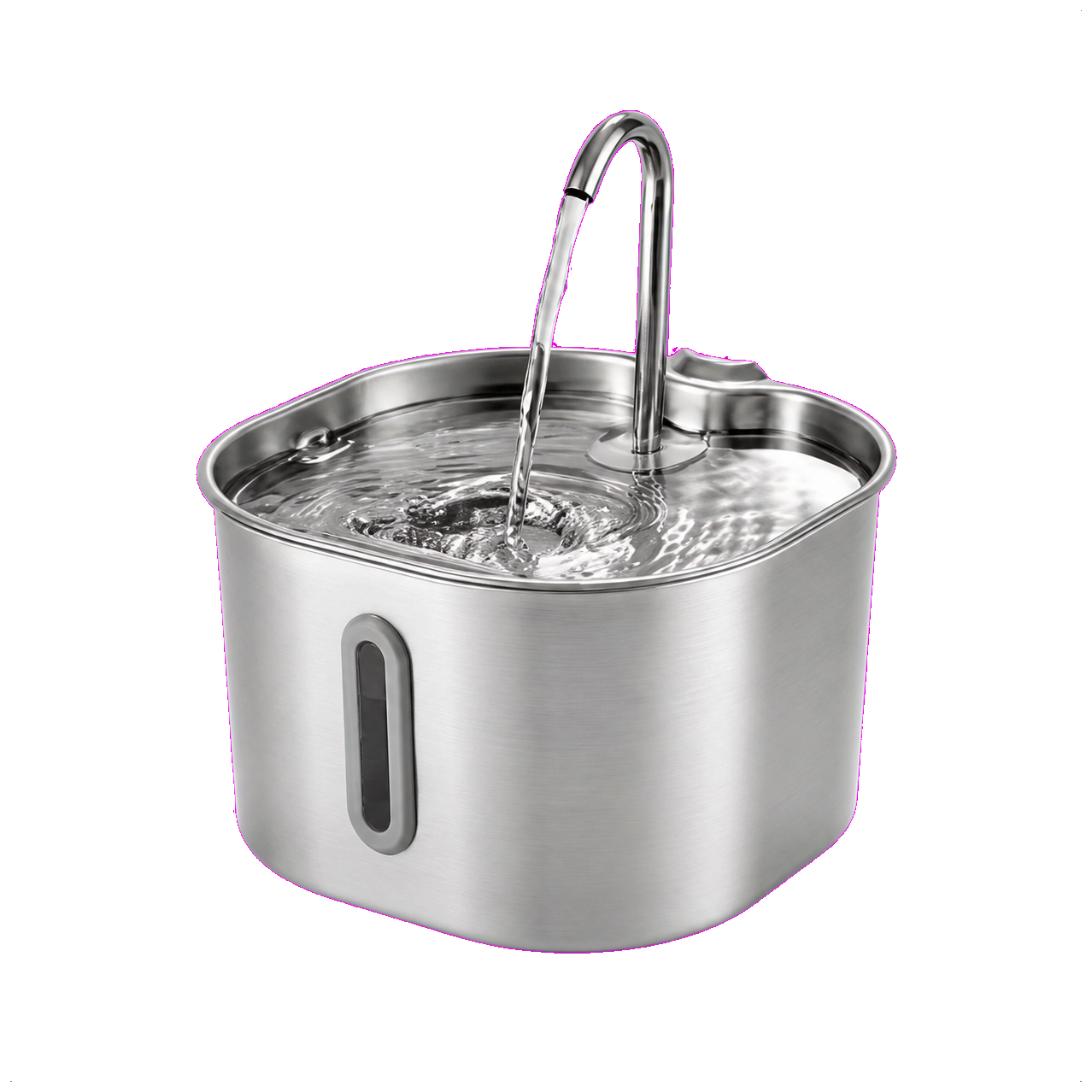 Nuera 2.2L stainless steel cat water fountain